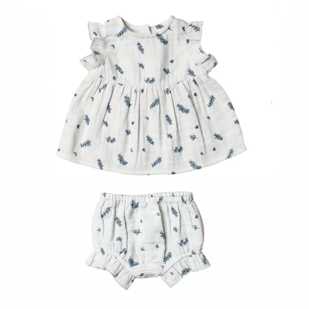 City Mouse Eucalyptus Flutter Tunic Bloomer Set